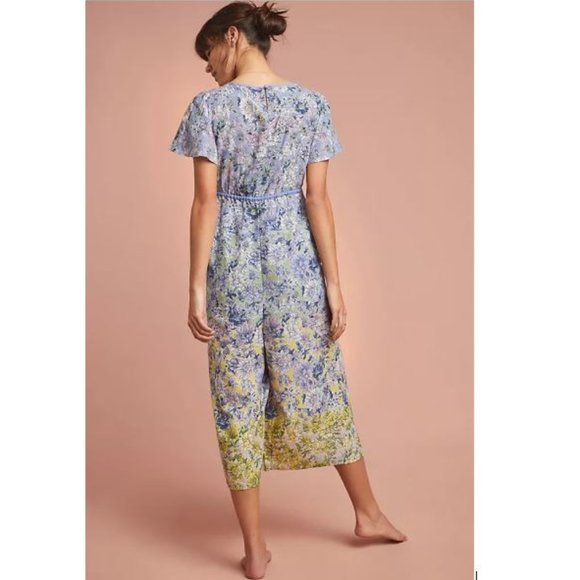Romerio Sleep Jumpsuit in floral lavender motit from Anthropologie - Size Small - Picture 2 of 7